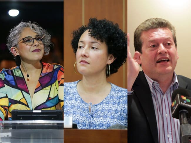 María José Pizarro, Isabel Zuleta, y Alirio Uribe. Fotos: Colprensa.