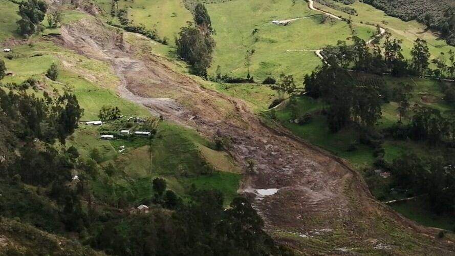 Hay presencia de fracturas en el subsuelo en zona rural del municipio de Boyacá.. Foto: Suministrada