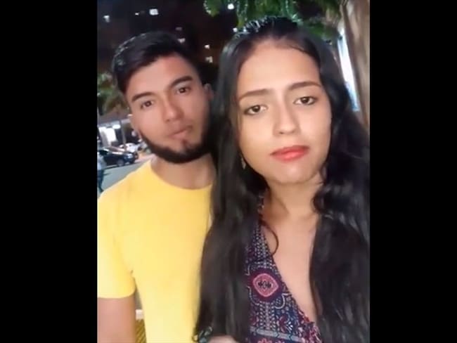 Pareja que fue grabada teniendo relaciones sexuales en Buga, Valle. Foto: Captura de video