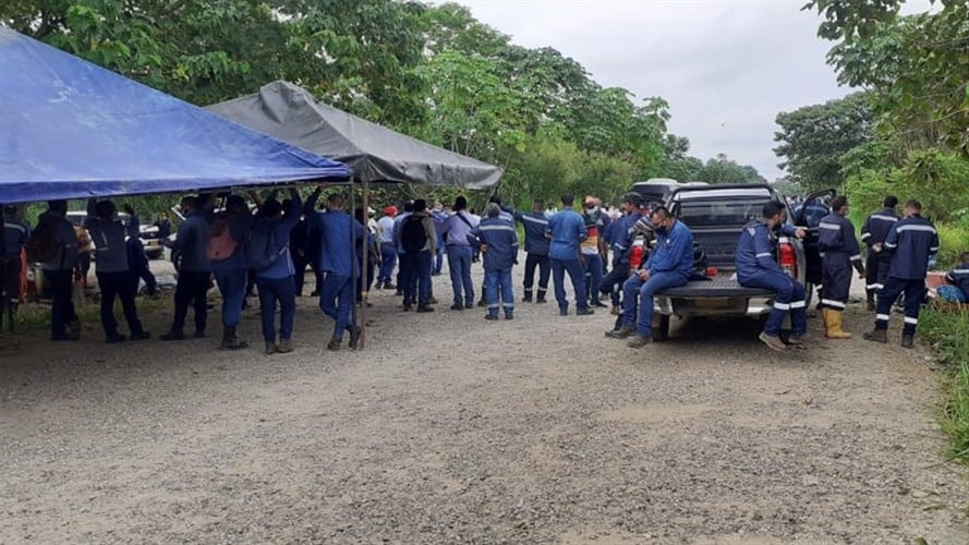 Se piden soluciones definitivas tras un mes de cese de actividades.  Foto: USO Magdalena Medio