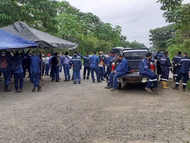 Se piden soluciones definitivas tras un mes de cese de actividades. Foto: USO Magdalena Medio