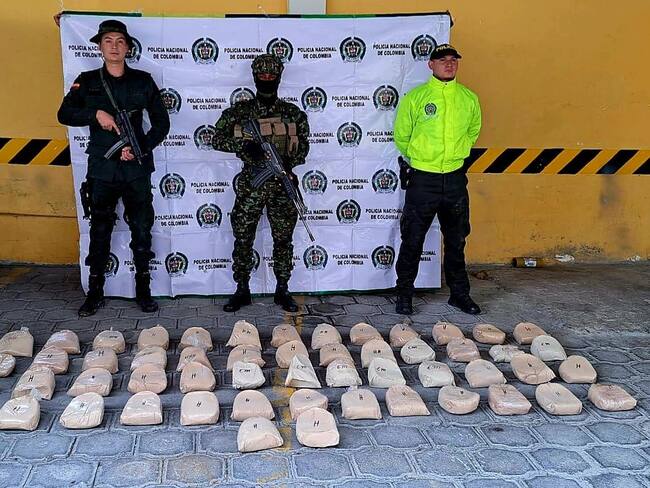 Incautación de heroína en Nariño. Foto Policía Nacional