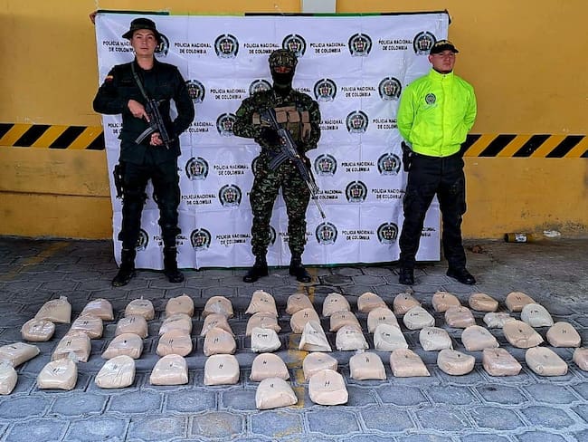 Incautación de heroína en Nariño. Foto Policía Nacional