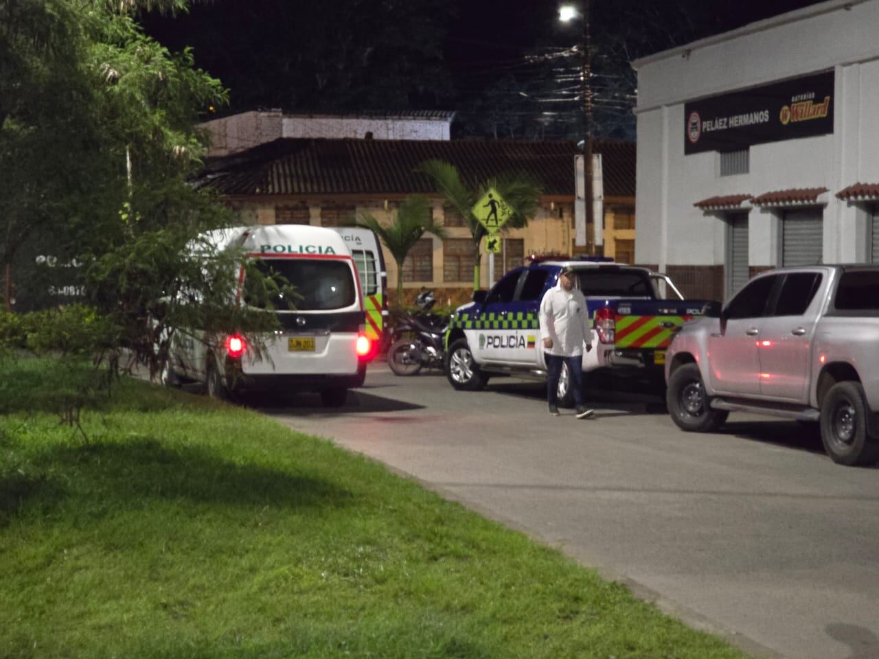 La Policía investiga la detonación de un artefacto explosivo en un centro de reclusión en Popayán, Cauca, ek 19 de febrero de 2025. (Richar Vidal/W Radio)