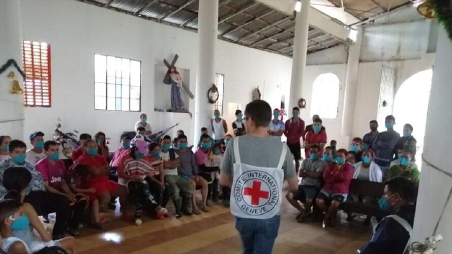 CICR logró entregar ayudas a familias aisladas por enfrentamientos en Tibú. Foto: Cortesía CICR