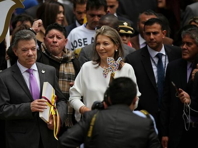 Juan Manuel Santos presentó el acuerdo final del proceso de paz con las Farc ante el Congreso. Foto: Colprensa