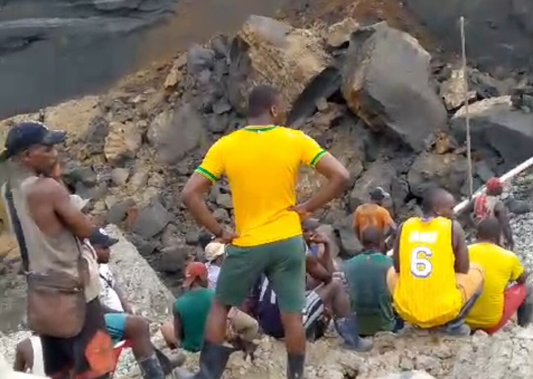 Otras seis personas lograron salir de la mina con vida. Crédito: Red de Apoyo Cauca.