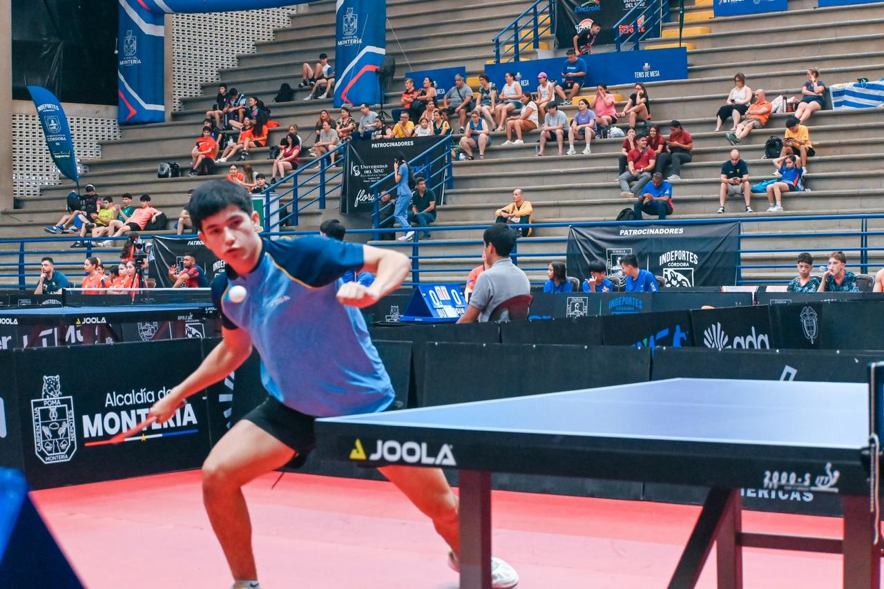 Diez países participan en el Torneo Suramericano de Tenis de Mesa en Córdoba. Foto: prensa Gobernación de Córdoba.