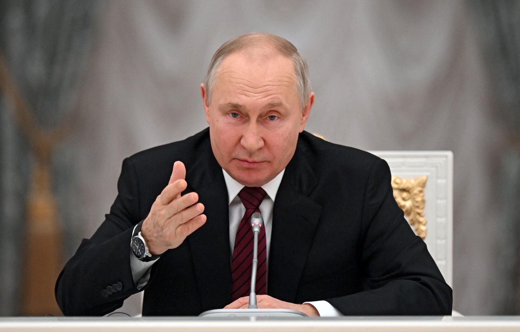 Vladimir Putin. (Photo by GRIGORY SYSOYEV/SPUTNIK/AFP via Getty Images)