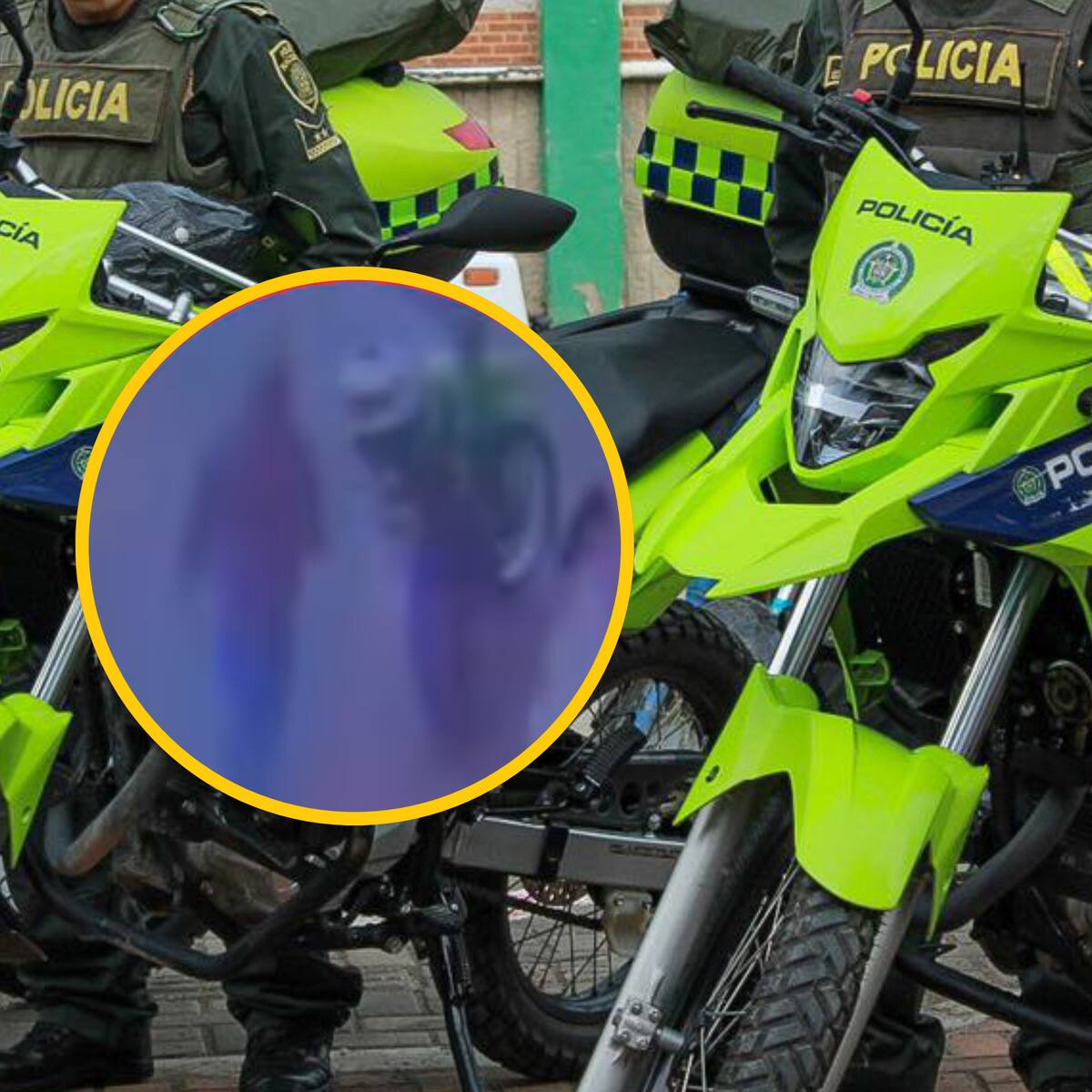 Ni la Policía se salva: delincuente robó moto de uniformados en Bogotá y luego la abandonó