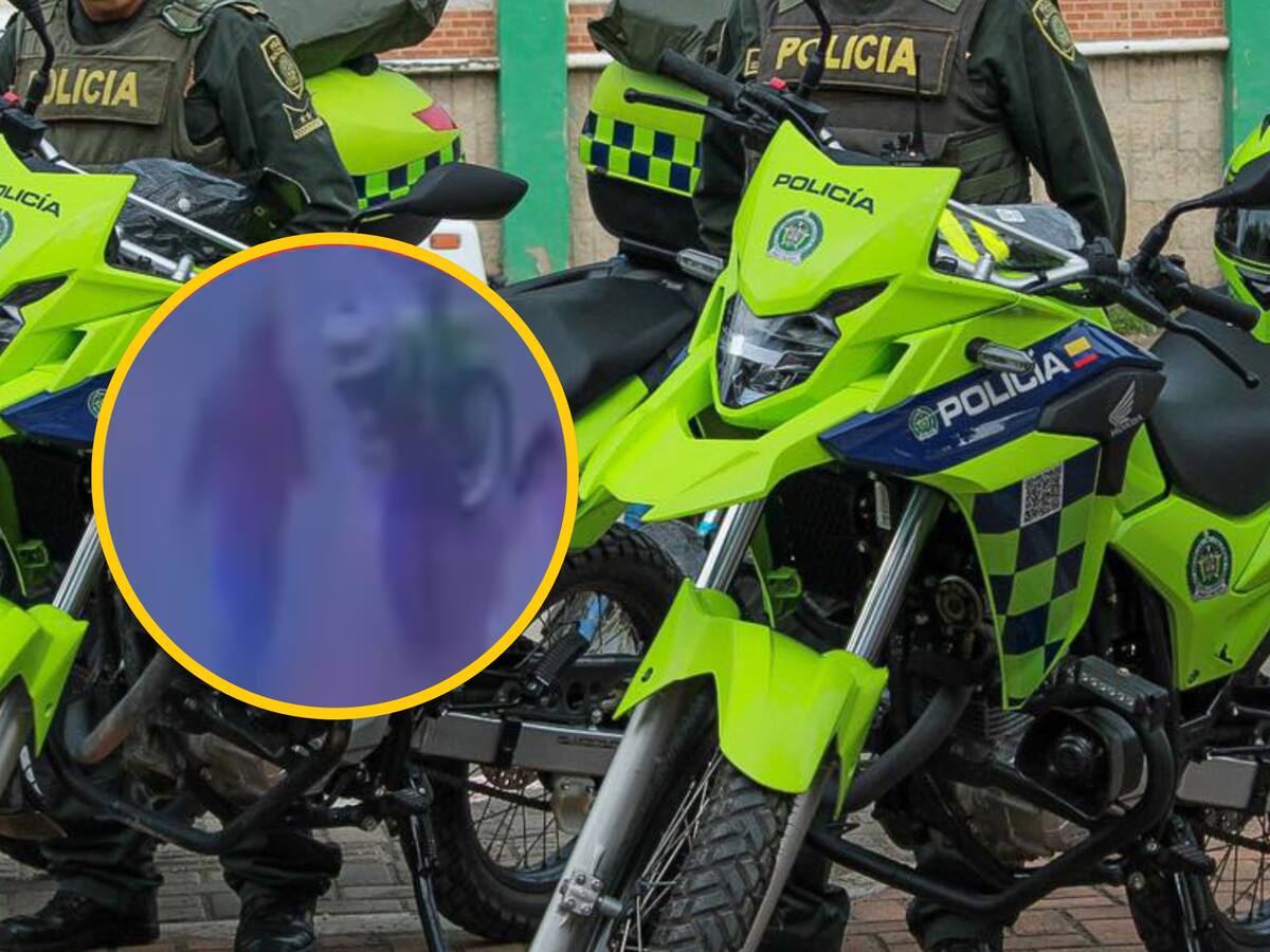Ni la Policía se salva: delincuente robó moto de uniformados en Bogotá y luego la abandonó