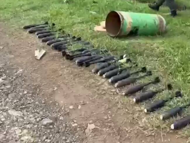 Atentado contra la Policía en Caloto, Cauca. Foto: Cortesía Policía Nacional.