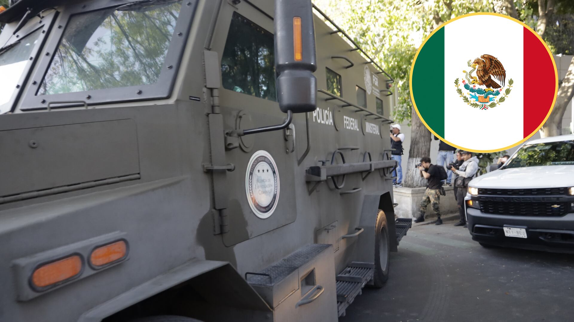 Tanqueta de policia de Mexico. Foto: Luis Barron/ Eyepix Group/Future