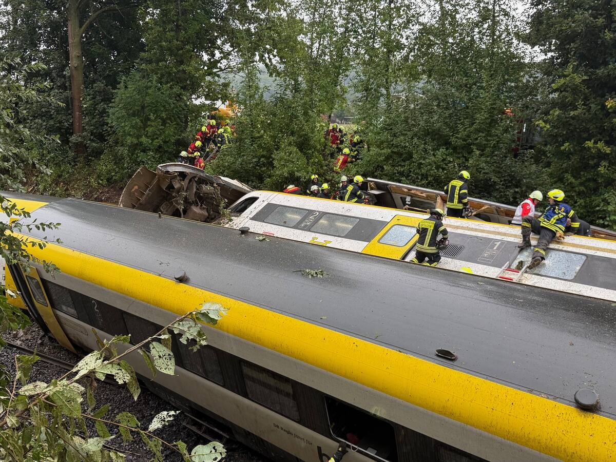Al menos 30 heridos en descarrilamiento de un tren de pasajeros en sur de Alemania