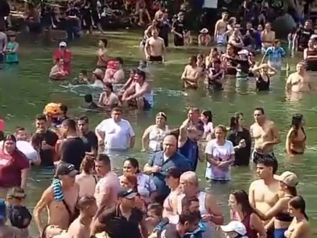 Colapso de puente artesanal en Santiago, Norte de Santander / Foto: Cortesía Belencita Noticias