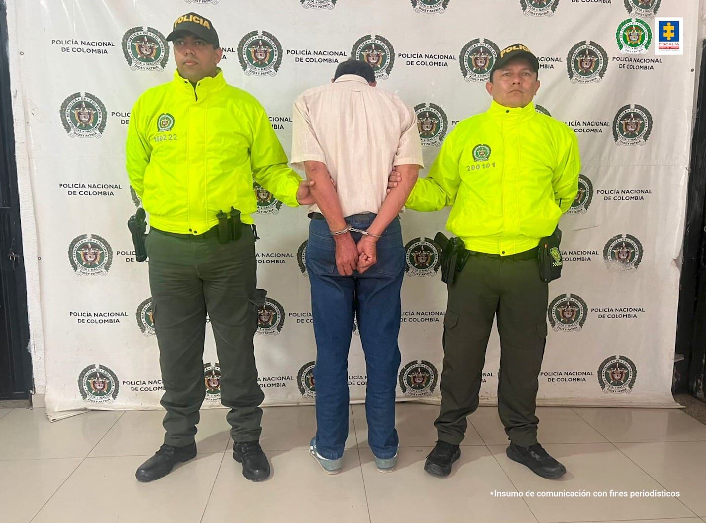 Foto: Docente capturado / Crédito Fiscalía