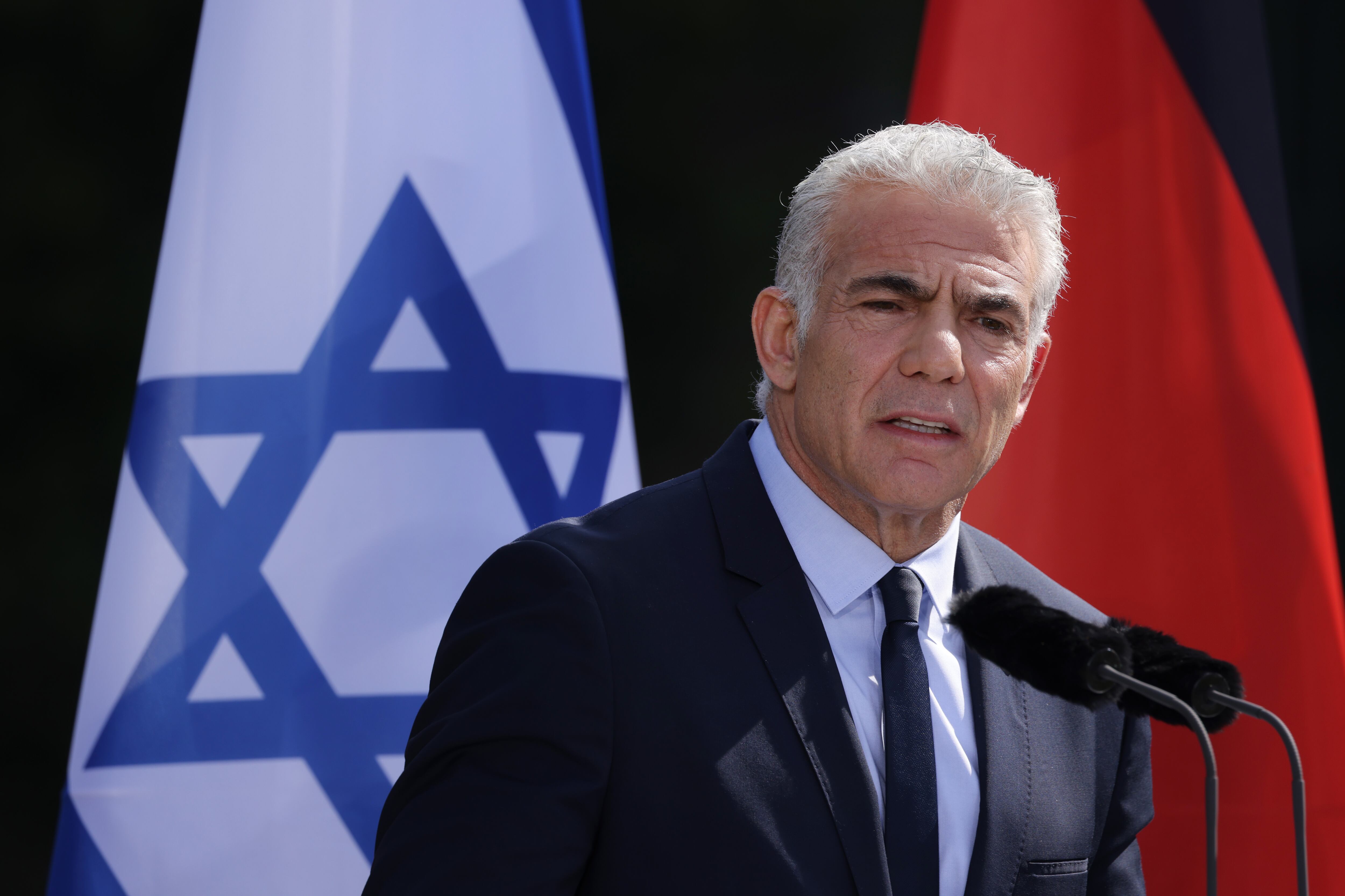 El primer ministro interino israelí, Yair Lapid, el 12 de septiembre de 2022 en Berlín, Alemania. (Foto de Sean Gallup/Getty Images)