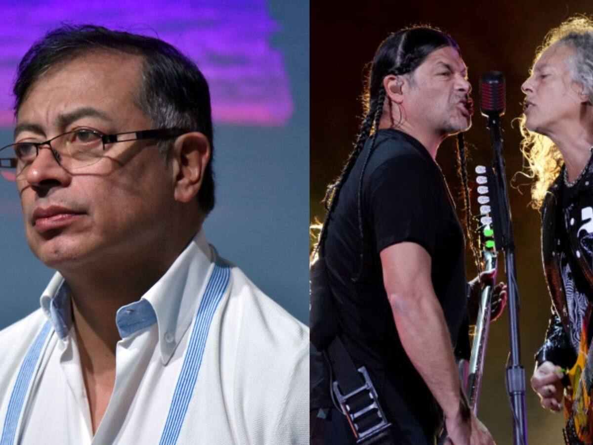 Presidente Gustavo Petro cayó en un montaje sobre Metallica