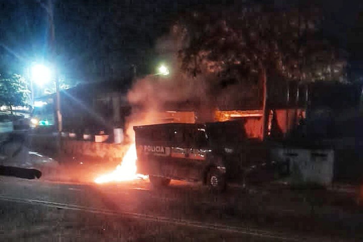 La detonación generó temor y zozobra en la población de este territorio del norte del Cauca. Crédito: Red de Apoyo Cauca. 