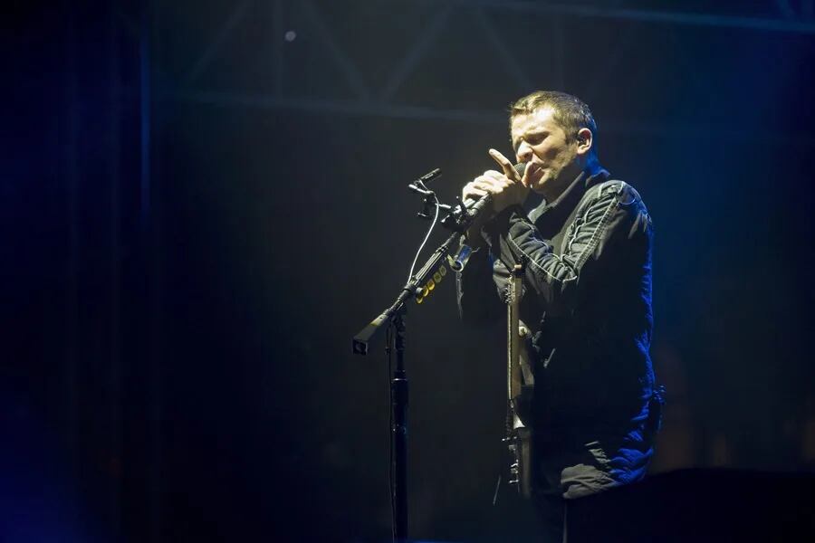 El cantante de la banda de rock británica, Muse, Matt Bellamy, en una imagen de archivo. EFE/Domenech Castelló.