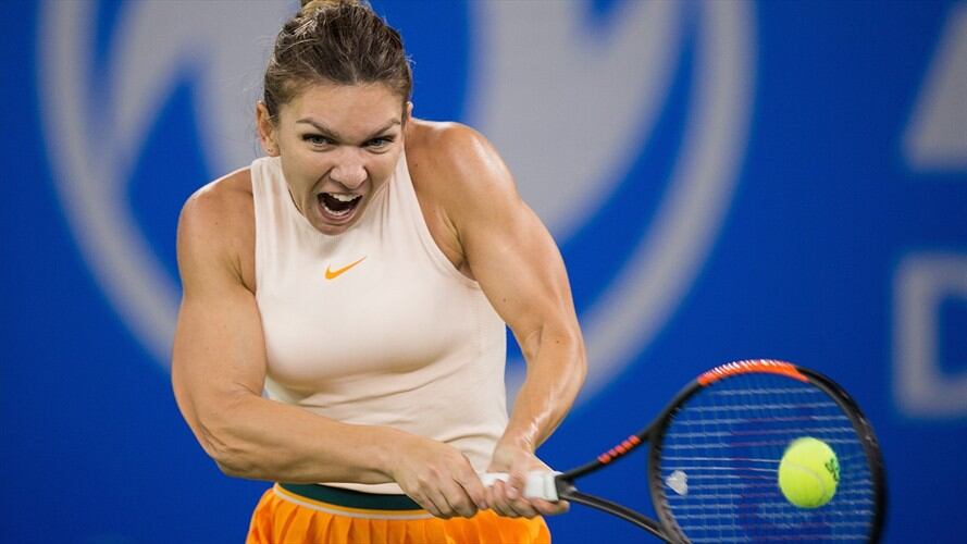 La rumana dijo que "me sometí a una resonancia magnética y descubrí que sufro una hernia discal". Foto: Agencia AFP