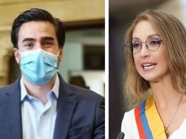 El representante Gabriel Santos cuestionó la falta de gestión de la presidenta de la Cámara, Jennifer Arias.. Foto: Twitter: @GabrielSantosCD / Colprensa