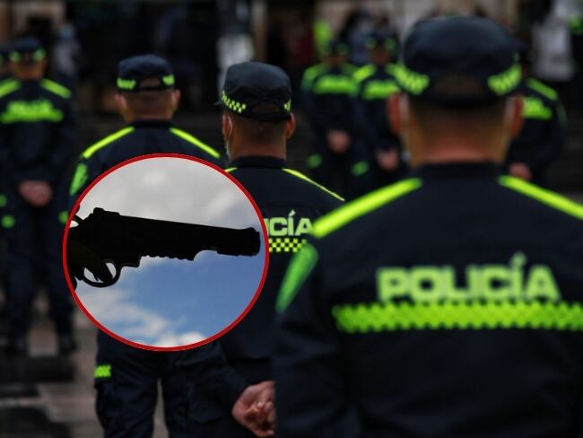 Imagen de referencia del asesinato de un policía/ Colprensa