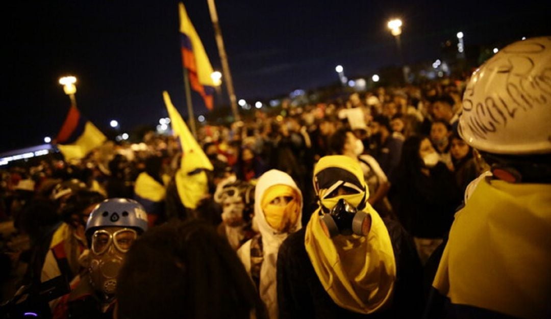 Imagen de referencia de la Primera Línea. Foto: Colprensa.