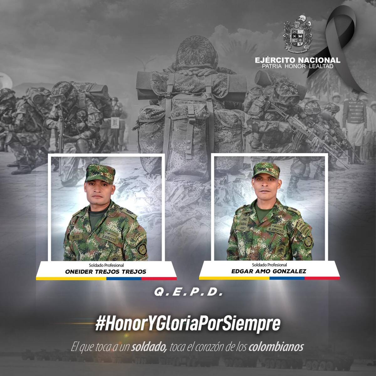 Dos soldados murieron tras combates con disidencias de las FARC en Cauca