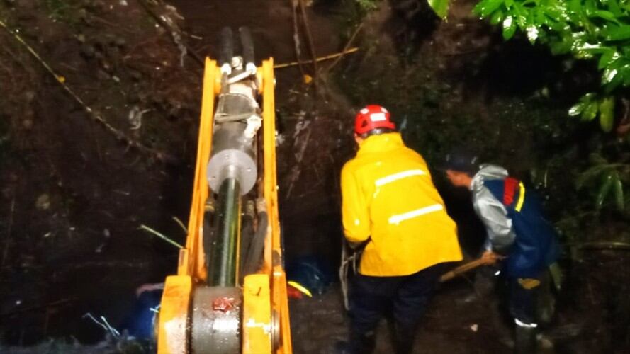 Afectadas viviendas y familias de Vélez, Santander, por lluvias. Foto: Cortesía Gestión de Riesgo Santander