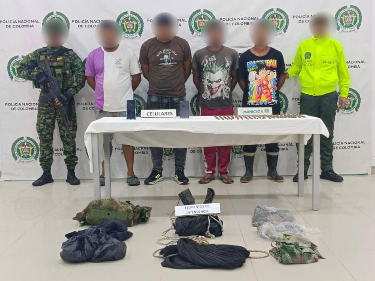 Córdoba: capturan a 4 presuntos integrantes del Clan del Golfo por ataques contra la fuerza pública