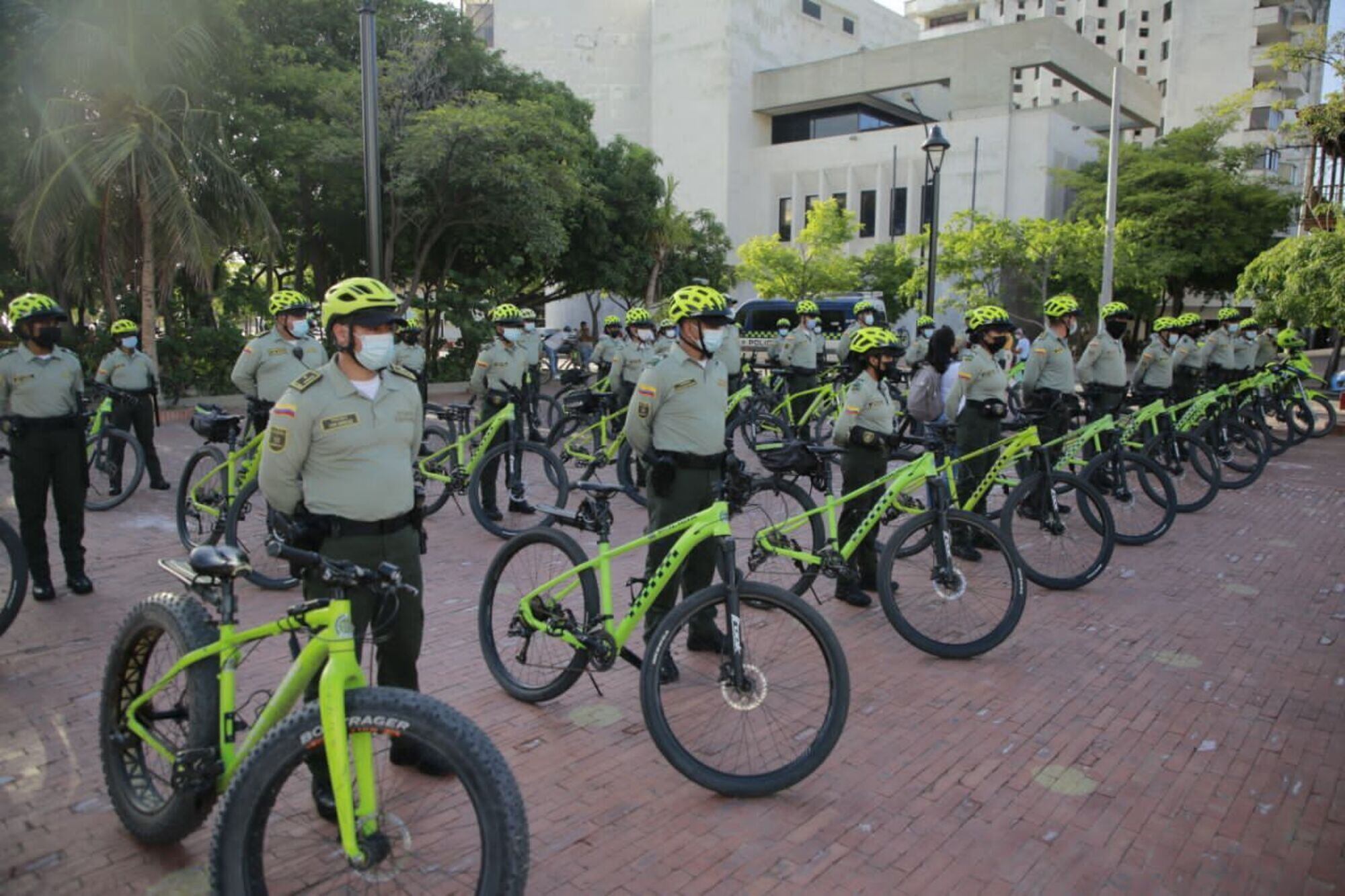 Nuevos patrulleros de la policía/ Alcaldía de Santa Marta 