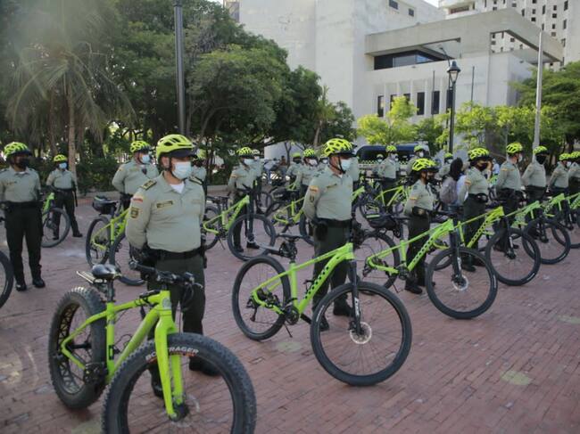 Nuevos patrulleros de la policía/ Alcaldía de Santa Marta