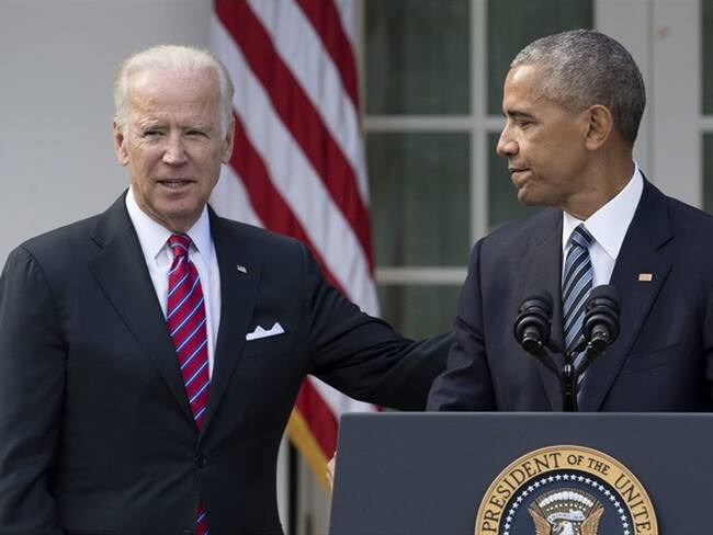 El presidente estadounidense, Barack Obama (d), junto al vicepresidente, Joe Biden (i). Foto: Agencia EFE/Michael Reynolds