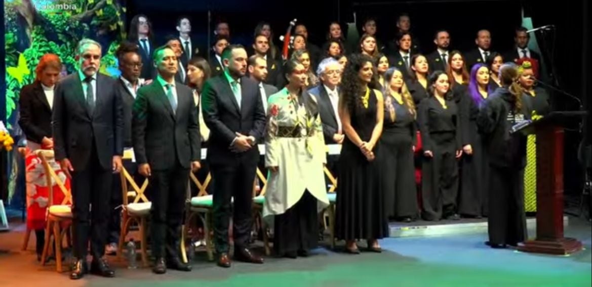 Gustavo Petro presenta su nuevo gabinete. Foto: Presidencia