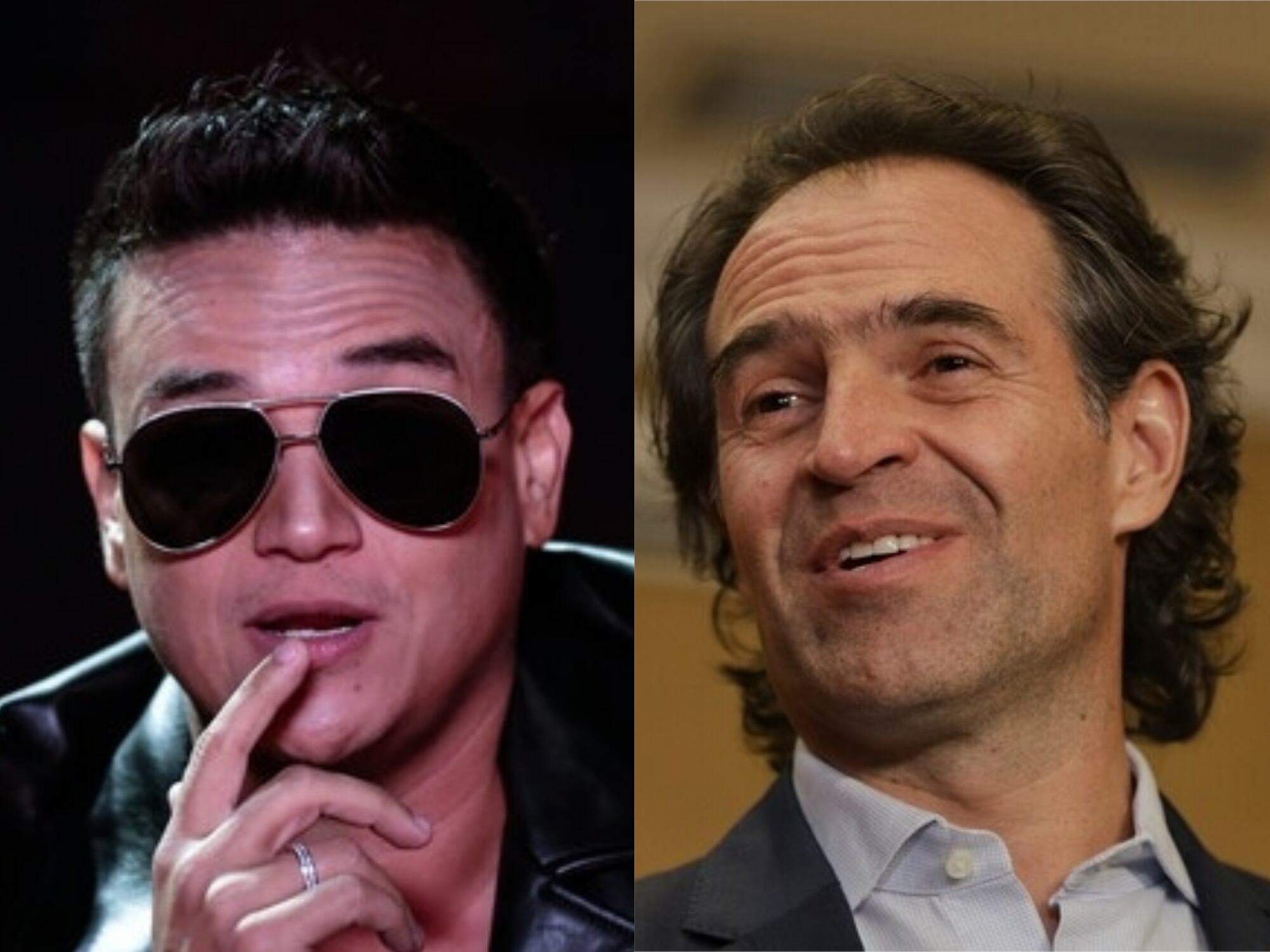 Silvestre Dangond y Federico Gutiérrez. Foto: Colprensa - Diego Pineda / Camila Díaz