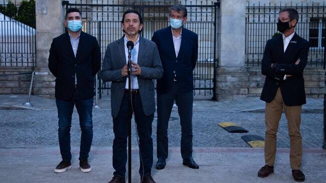 Mesa de negociación el próximo domingo. Foto: Cortesía Presidencia