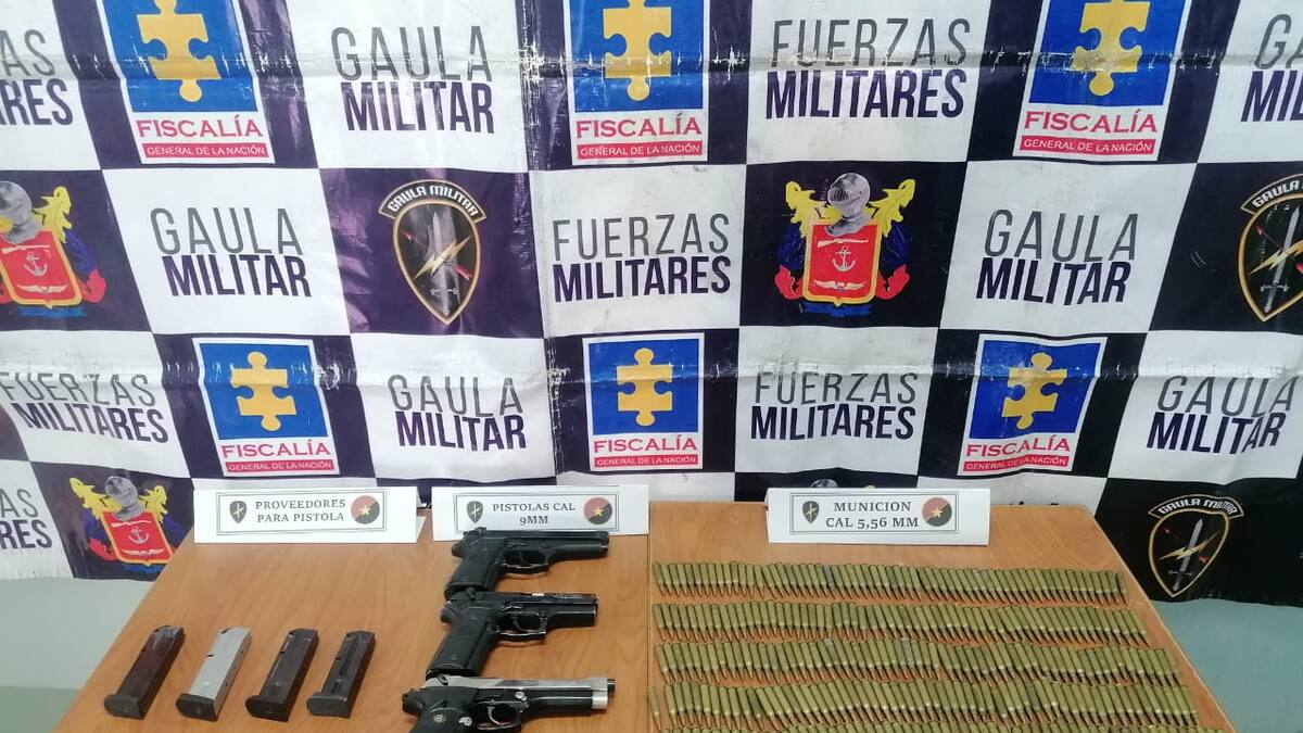 Ejército incautó armas y municiones en un bus que se dirigía para Bogotá