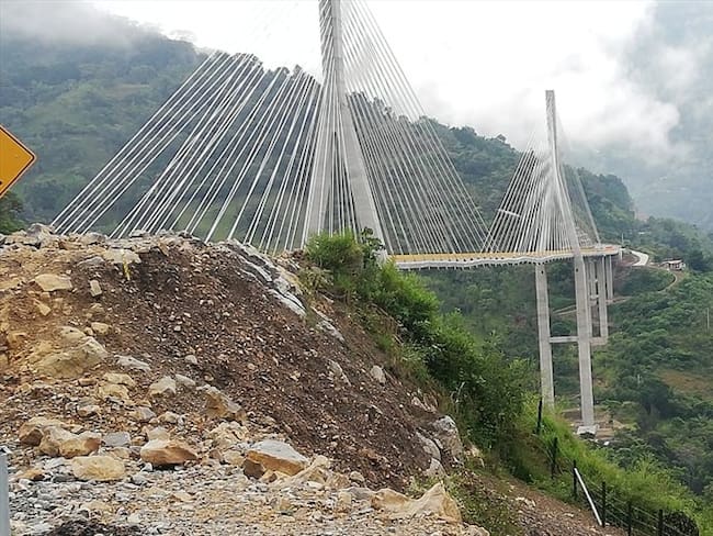 La firma constructora del puente Hisgaura ubicado en Santander, confirmó que la prueba de carga del puente se realizará el próximo 20 de noviembre. Foto: Cristian Medina
