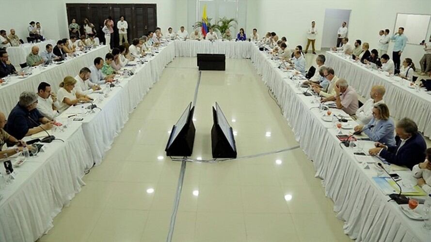 Reunión de la Comisión de Seguimiento, Impulso y Verificación (CSIVI) en Cartagena - Imagen de archivo. Foto: Colprensa