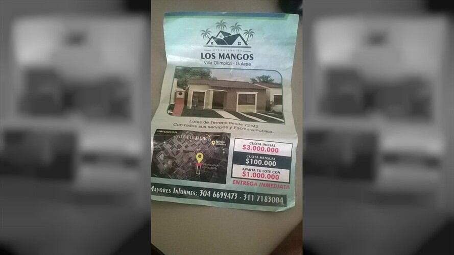 Se está haciendo publicidad a un proyecto urbanístico en el que se ofrecen lotes sin licencia de urbanismo. Foto: Silvana Salas (W Radio)