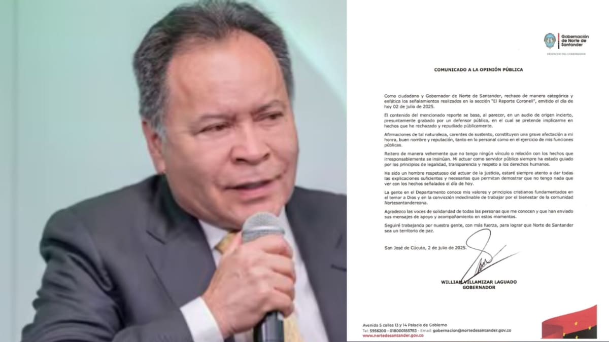 “No tengo ningún vinculo con los hechos”: dice William Villamizar frente al Reporte Coronell