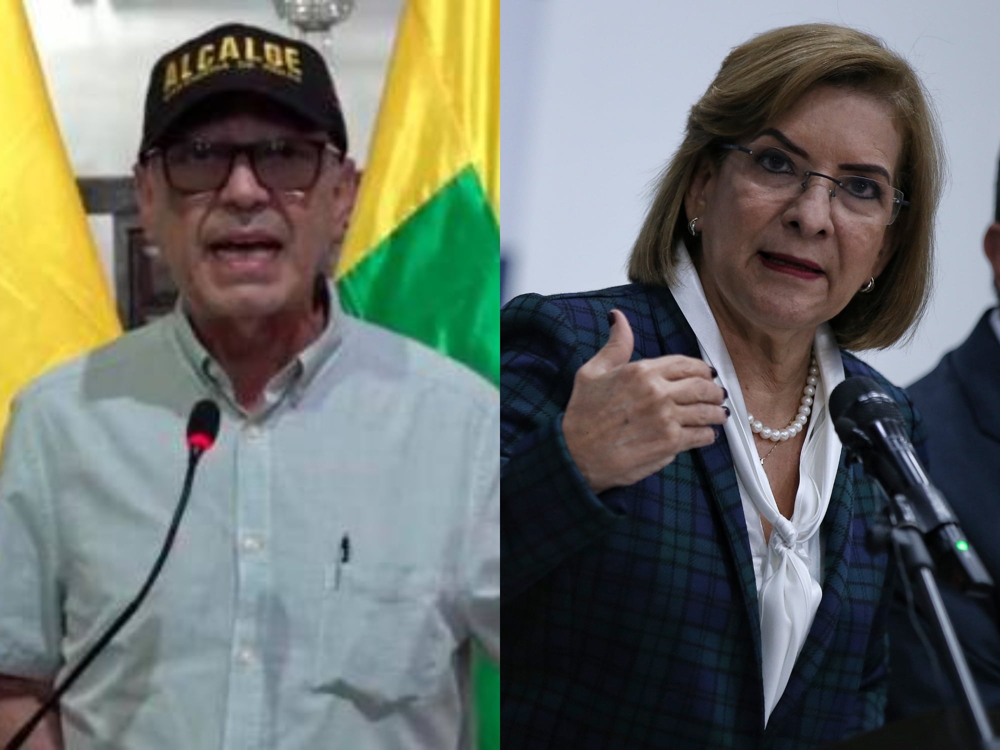 William Dau y Margarita Cabello. Fotos: Colprensa.