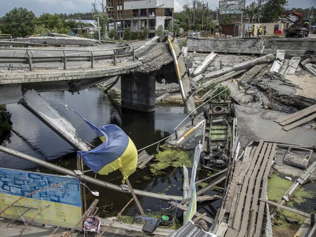 Imagen de la guerra entre Rusia y Ucrania. Foto: Getty Images