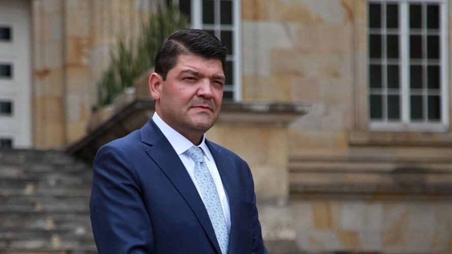 El presidente del Senado, Juan Diego Gómez, se refirió al polémico contacto que hizo con el presidente de la Asamblea Nacional de Venezuela. Foto: Colprensa / CAMILA DÍAZ