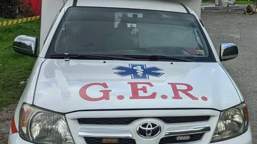 Accidente en la Avenida Santander de Manizales. Crédito: GER Manizales.