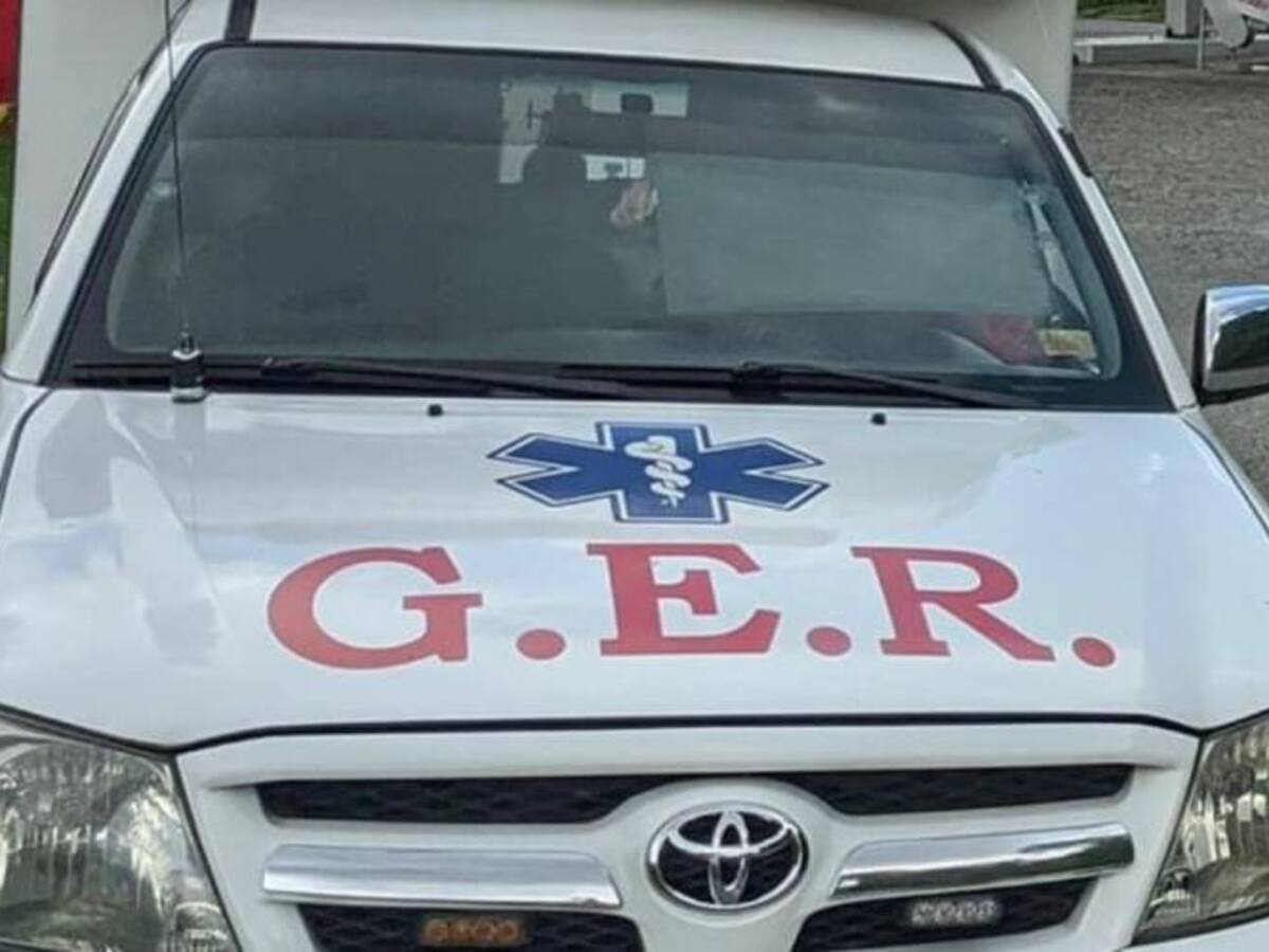 Perdió la conciencia en dos ocasiones, tras haber sufrido un accidente en Manizales