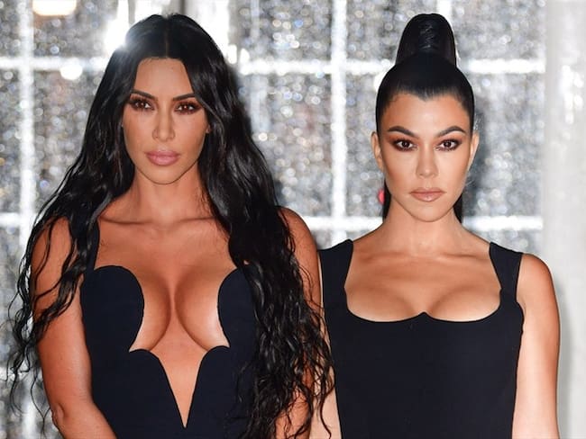 Kim Kardashian West y Kourtney Kardashian. Foto: Getty Images