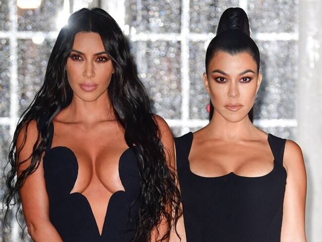 Kim Kardashian West y Kourtney Kardashian. Foto: Getty Images