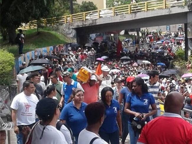 Las clases en las instituciones educativas del sector público de Cali, fueron suspendidas. Foto: Erika Rebolledo